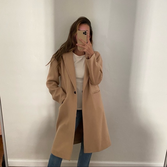 Topshop Jackets & Blazers - Top shop Tan peacoat